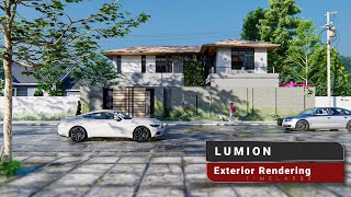 Exterior Render in Lumion | Lumion Realistic Render Timelapse #BrushandBreeze #Lumion #Archiviz