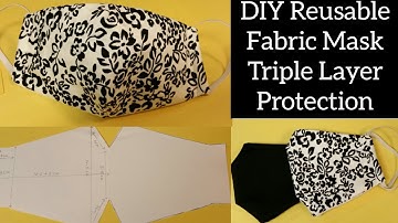 DIY Face Mask: Best Close - Fitted Fabric Face Mask Video Tutorial || Easy Step By Step Instructions