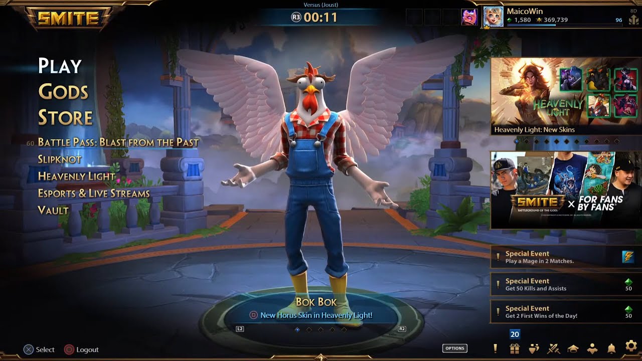 Smite - Bought Each Chapter Quest of the Heavenly Light Event