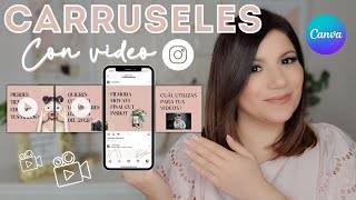 CÓMO hacer Carruseles para INSTAGRAM con VIDEOS y GIF con CANVA