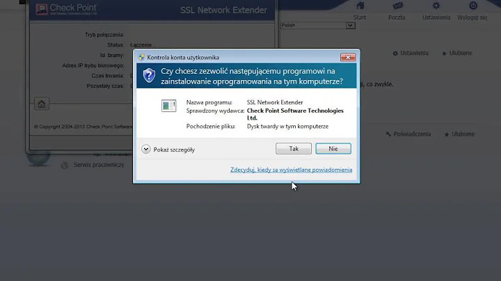 Check Point SSL Extender IE10