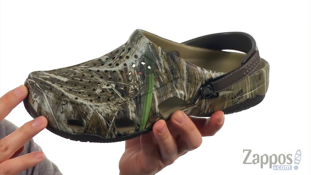 camo swiftwater crocs