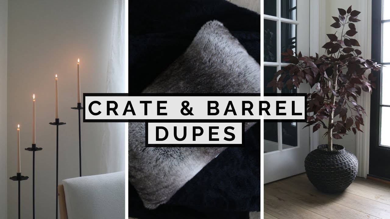 CRATE AND BARREL VS THRIFT STORE  DIY CRATE AND BARREL DUPES ON A