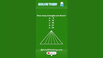 🔺 How Many Triangles Are There in This Picture 🤔  10 Second IQ Puzzle