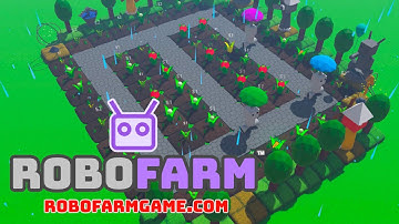 Automation Game - RoboFarm with RoboPlants power up - auto harvesting