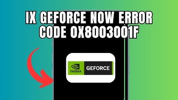 How to Fix Geforce Now error code 0x8003001F (Full Guide)