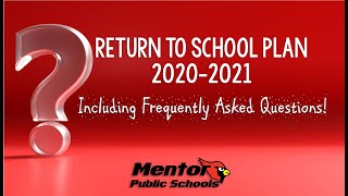 Important Update: 2020-2021 Return to School Plan