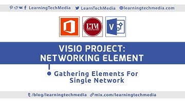 1. Gathering Elements For Single Network | Project: Networking Element | MS Visio  বাংলা টিউটোরিয়াল