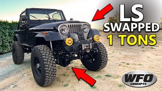LS Swapped CJ7 on 1Tons