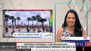 Historic National LIVE Broadcast Of Pride Fort Lauderdale Parade On Gay-1-A