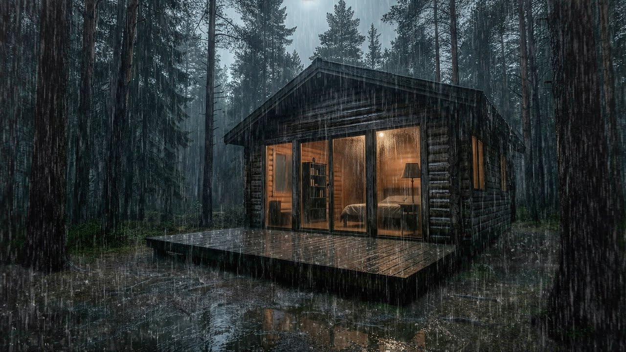 🌧️ Rain Sounds for Sleeping – Heavy Rain White Noise for Better Sleep