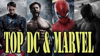 TOP 10 DC & MARVEL SUS MEJORES PELICULAS DE TODOS LOS TIEMPOS