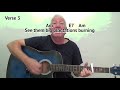 Blind Willie McTell - Bob Dylan cover - easy chord guitar lesson with on-screen chords and lyrics