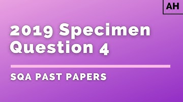 Advanced Higher Physics | SQA Past Papers | 2019 Specimen | Q4