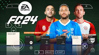 EA SPORTS FC 24 PPSSPP CAMERA PS5 ANDROID OFFLINE NEW KITS 2023/24 & FULL TRANSFERS BEST GRAPHICS