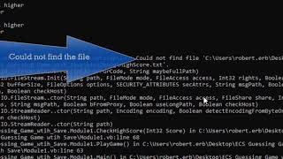 Guessing Game with Save Feature VB.NET 2019 screenshot 1