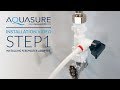 Aquasure Premier Series Installation - Step 1 Feed Water Adapter Installation