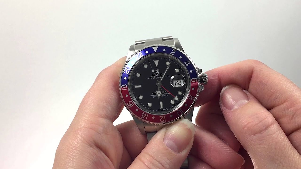 how to set a rolex gmt