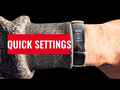 Fitbit Inspire 2 - Scrolling Through My Quick Settings. (With Music)
