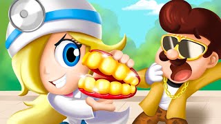 Dentists Are Not Scary | Healthy Habits for Cartoon | Sheriff Mario