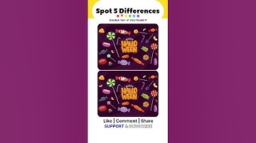 Can you spot 5 differences | Brain Challenge #shorts #trending #spotthedifference #findthedifference