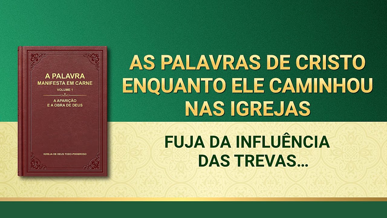 Palavra de Deus "Fuja da influência das trevas e você será ganho por Deus"