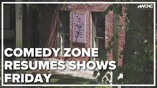 First show at Comedy Zone since shot fired