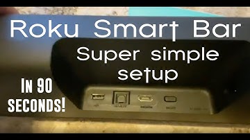 ★★★★★ Roku Smart Soundbar setup in 90 seconds - FAST Review & Instructions & Unboxing