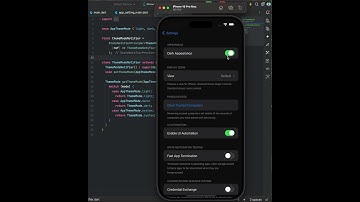 Automatically switches between light and dark mode based on the user’s device settings #flutter #ios
