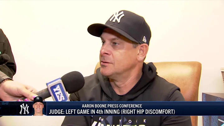 Aaron Boone provided an update on Aaron Judge after win