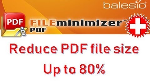 Compress your PDF files up to 80% with FILEminimizer PDF