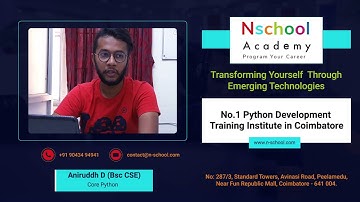 Python Programming Course in Coimbatore | Python Course With Placement Assistance | Coimbatore, Gobi