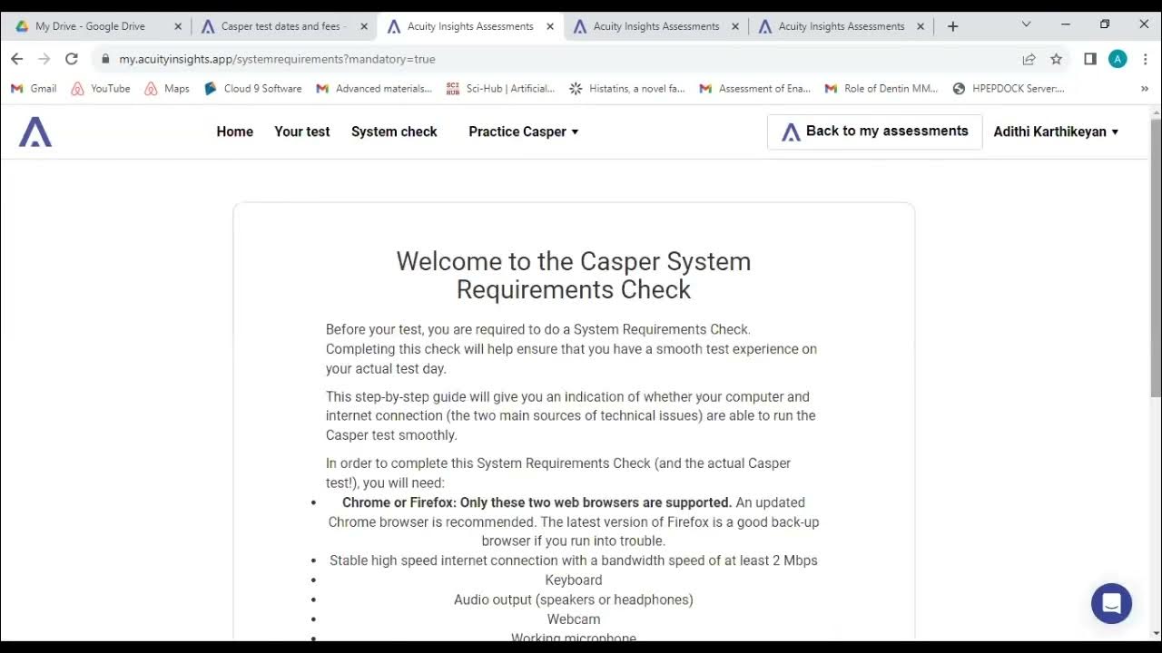 CASPer Registration Demo by Dr. Aditi Karthik Caapid Simplified YouTube