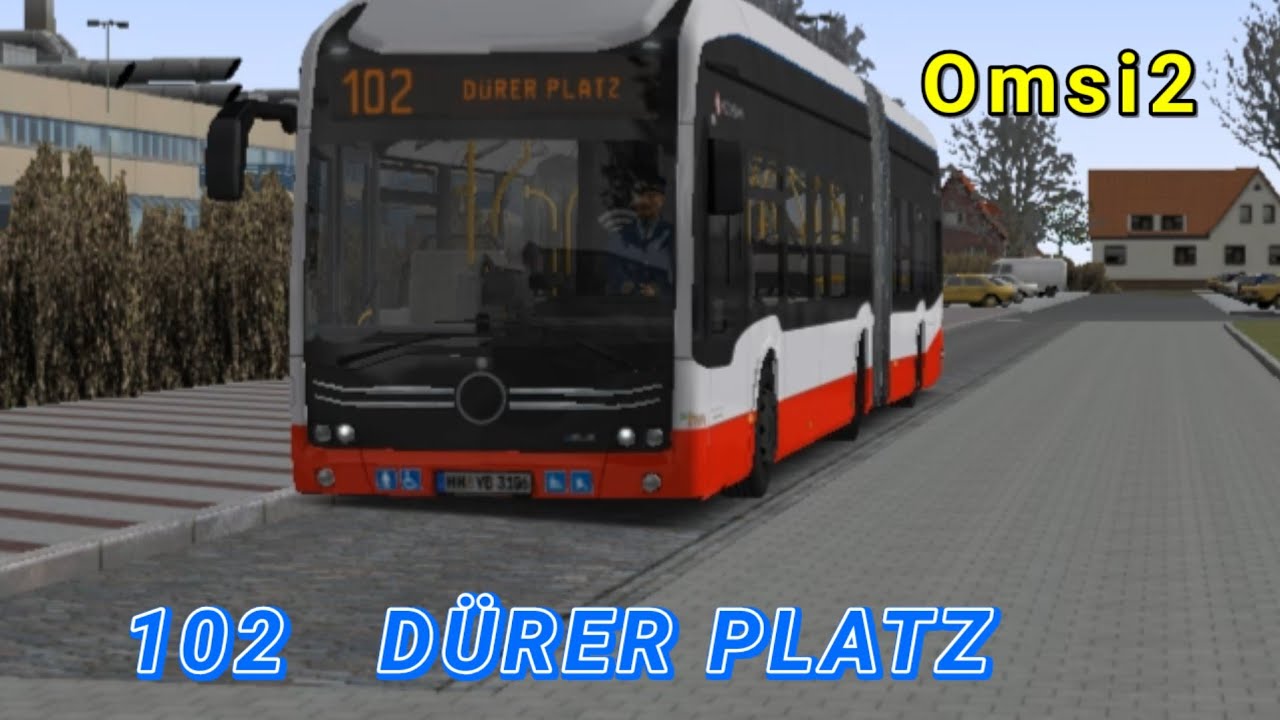 Linie# 102 Dürer Platz/elektro bus/omsi2 E-Bus/Moza R3. 