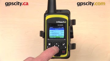 DeLorme inReach SE: Settings Menu with GPS City