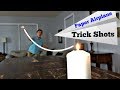 Paper Airplane Trick Shots | That’s Amazing