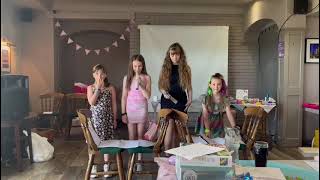 The kids read poem at Shania's Baby Shower