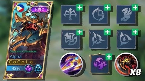 WTF DAMAGE!! REVAMPED ALPHA IS A BEAST!! BEST BUILD AND EMBLEM FOR UNLIMITED TRUE DAMAGE AND HEAL!!