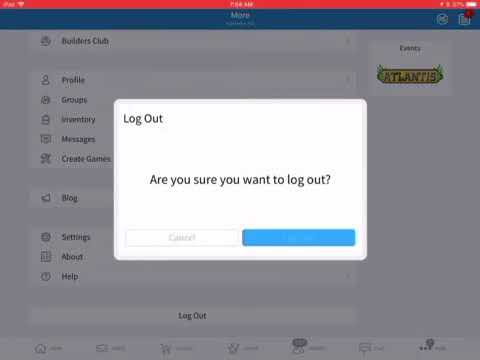 How To Log Out Of Roblox On A Mobile Youtube - how do you log out of roblox