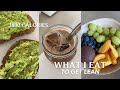 WHAT I EAT TO GET LEAN | + I tracked my meals for the day!