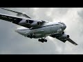 Ил-76 даёт угла. 180 кадров в секунду - ускоренная съёмка / Аэропорт Внуково