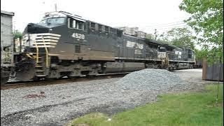 Loud Horn On A Loaded Double Coal Train