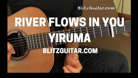 River Flows in You - Yiruma Easy Melody | Fingerstyle Guitar Lesson. Fingerstyle Tutorial