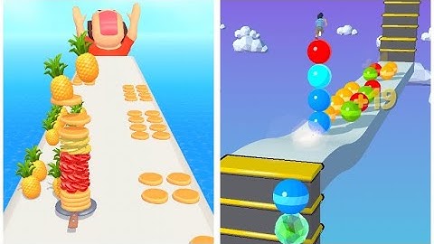 Pancake Run And Stack Rider All Levels Gameplay Walkthrough Android iOS