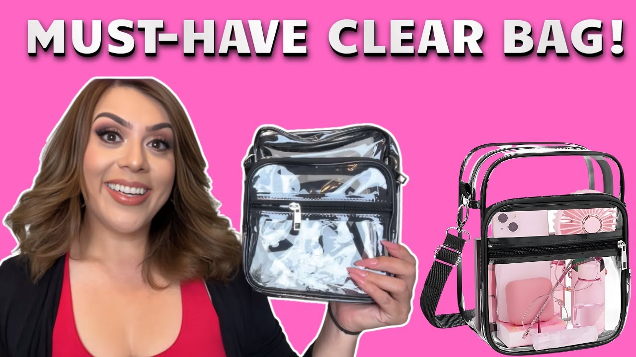 Best Stadium-Approved Clear Crossbody Bag! 🎒 Perfect for Concerts, Airports & More!
