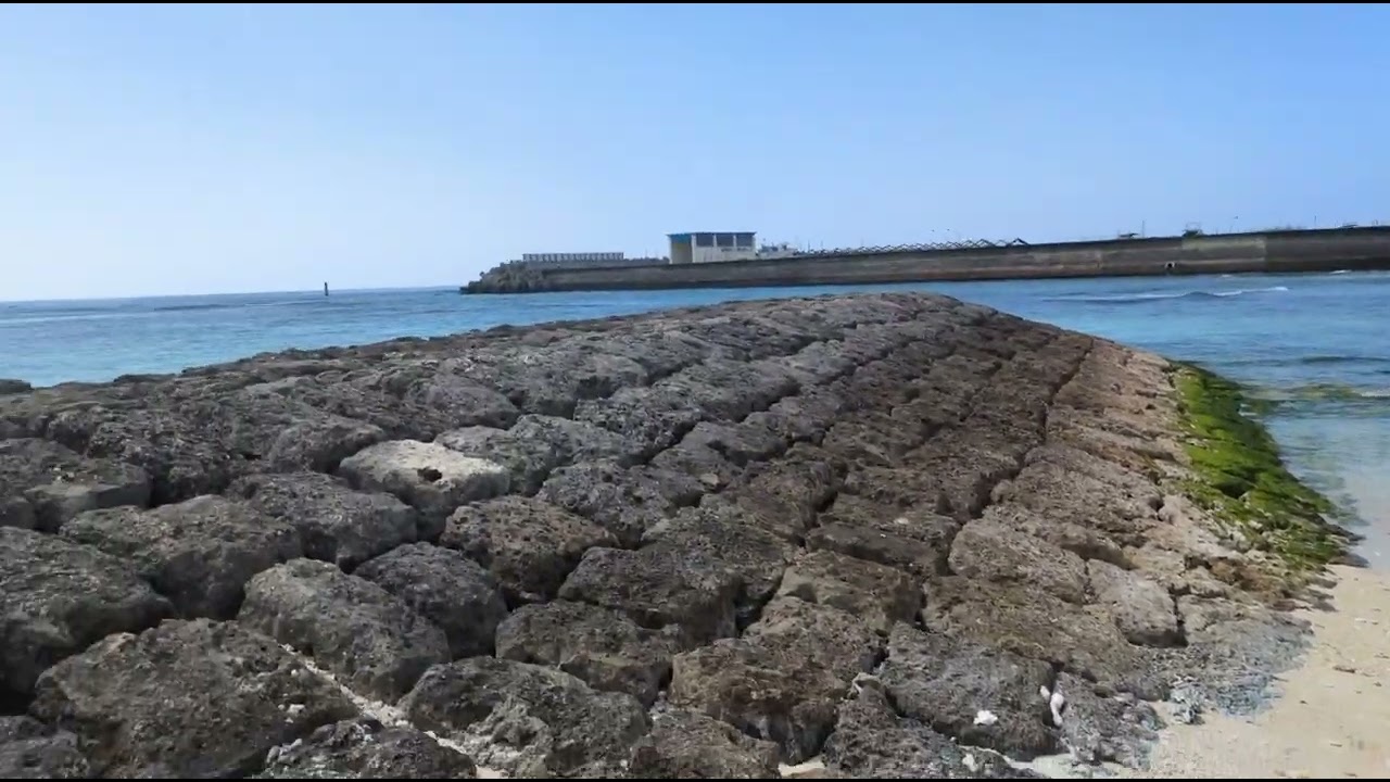 Beautiful Beach view at Sobe Yomitani #okinawajapan .