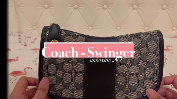  [Coach] COACH Shoulder Bag Bag Mini Bag Pochette C2822 Dempsy  Camera Bag in Signature Jacquard With Patch IM/DENIM MULTI Denim Multi  Indigo Blue IMDEI Women's New [Outlet Item] [Parallel Import] 