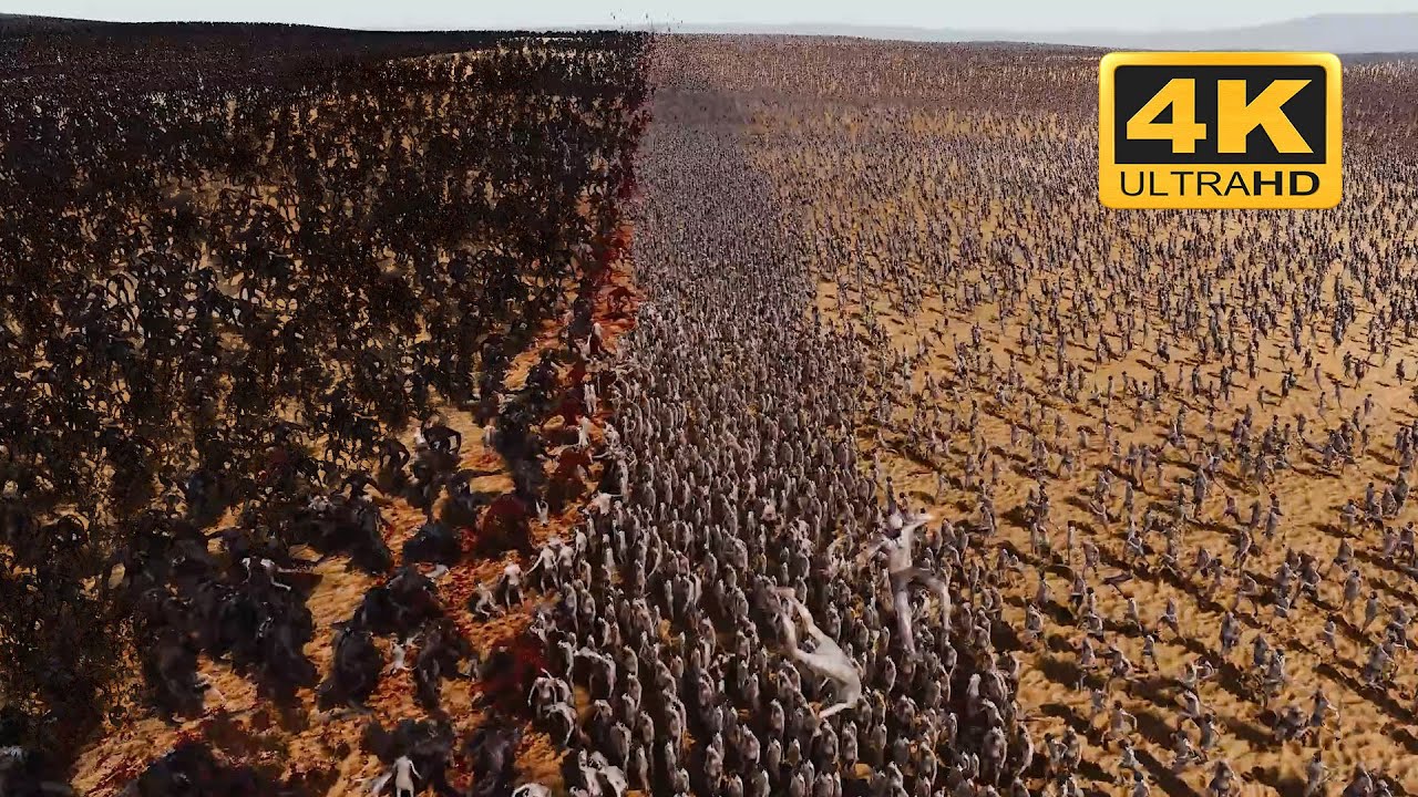 100000 WEREWOLF vs 1 MILLLION  ZOMBIES | 4K - Ultimate Epic Battle Simulator 2 - UEBS 2