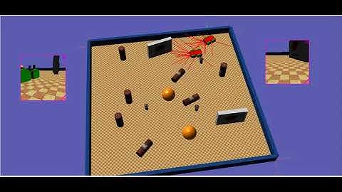 Demonstration of basic webots application-two bots