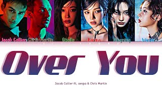 Jacob Collier - &quot;Over You&quot; ft. Aespa &amp; Chris Martin&quot;  (Color Coded Lyrics (Han/Rom/Eng/가사)